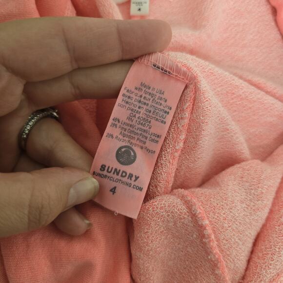 Sundry Pants Womens 4 US XLPink Elastic Waist Drawstring Lounge Joggers Soft - Picture 5 of 9